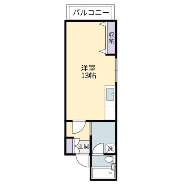 カサローゼ東本町(ワンルーム/3階)の間取り写真