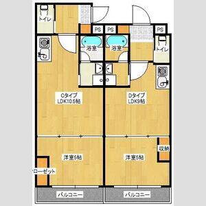 なごみマンション(1LDK/2階)の間取り写真