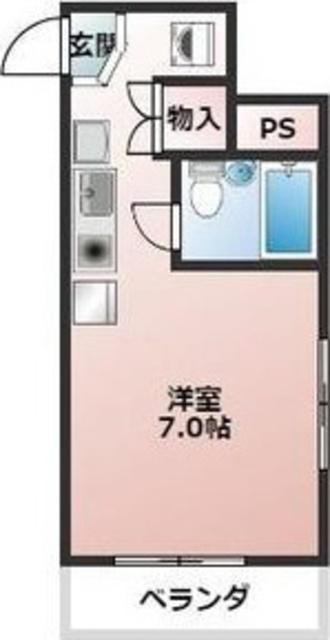 スルガアーバンビレッジ(ワンルーム/3階)の間取り写真