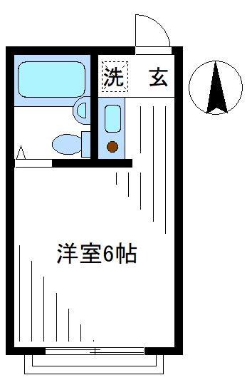 サンアリーナ中野(ワンルーム/2階)の間取り写真