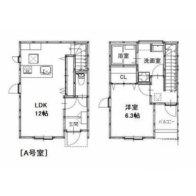 メゾンクレスト多治米I(1LDK/1階)の間取り写真