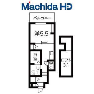 あんしん津堂08-1080(ワンルーム/1階)の間取り写真