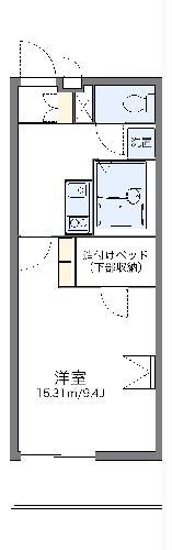 レオパレス夕映え(1K/3階)の間取り写真