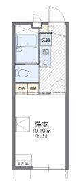 レオパレスFORETII(1K/1階)の間取り写真