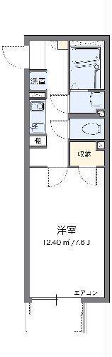 レオネクスト貞和(1K/1階)の間取り写真