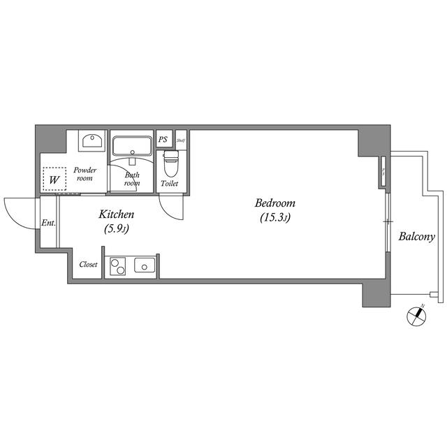 TS RESIDENCE NAGOYA(ワンルーム/2階)の間取り写真