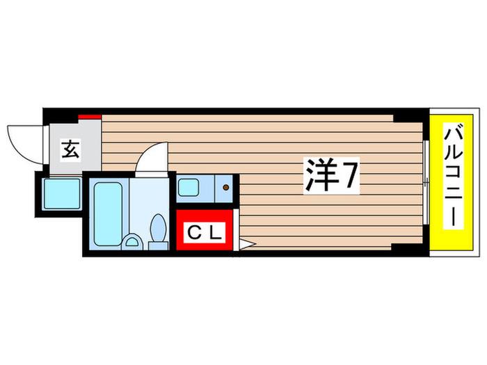 VILLAGE HOUSE千葉南(ワンルーム/4階)の間取り写真