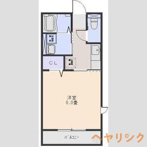 レトアMT(1K/2階)の間取り写真