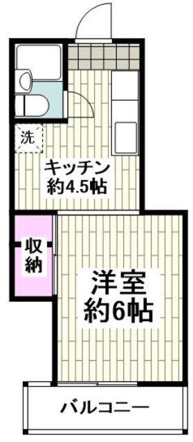 メゾン二本榎(1K/2階)の間取り写真
