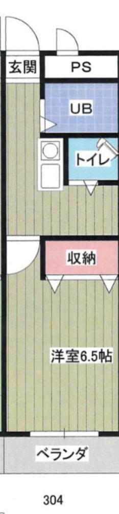 メゾンド新北(1K/1階)の間取り写真