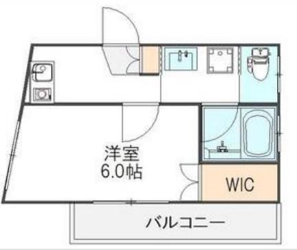 WOODVILLAGE(1K/2階)の間取り写真
