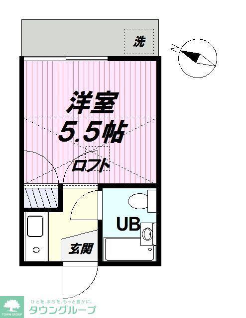 ライフピアピュウア(1K/2階)の間取り写真