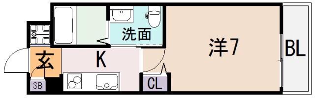 MSプラザ小阪駅前(1K/10階)の間取り写真