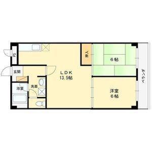 リバーサイド相愛(2LDK/3階)の間取り写真