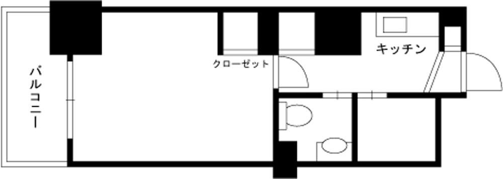 スカイコート三越前壱番館(1K/5階)の間取り写真