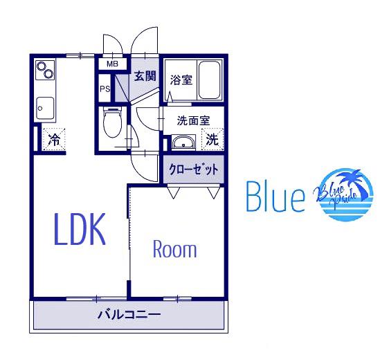 マレアガーデン新横浜A(1LDK/3階)の間取り写真