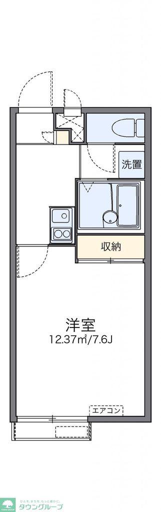 レオパレス野川(1K/2階)の間取り写真