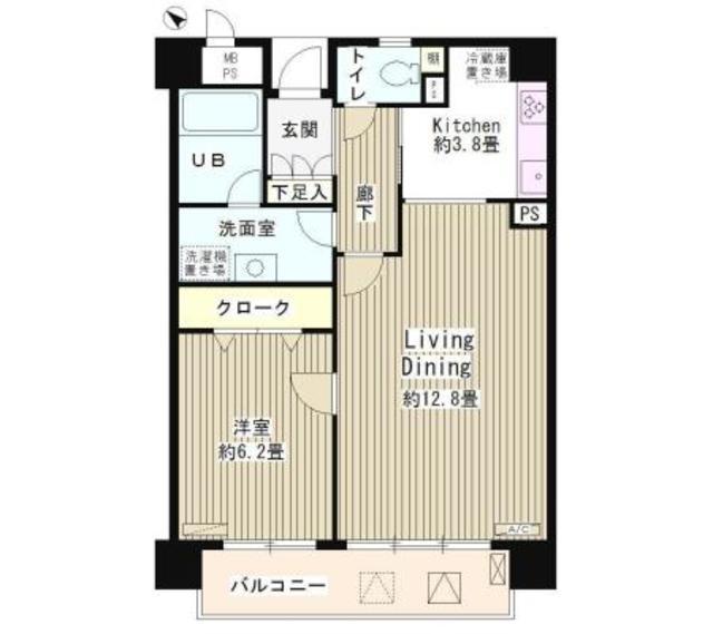 アステリオン松濤(1LDK/2階)の間取り写真
