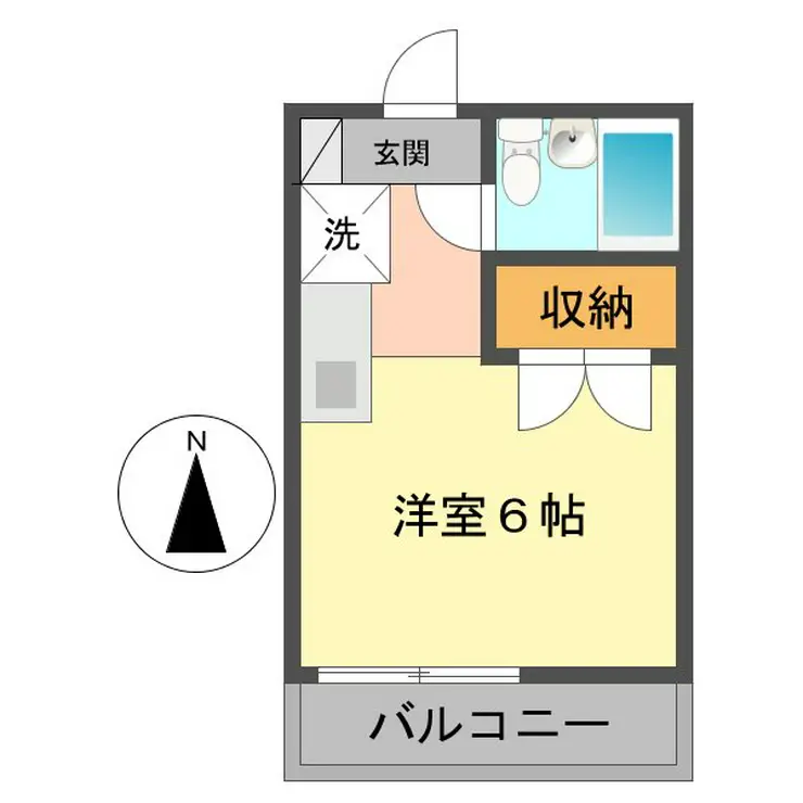 第2小山ハイツ 3階階 間取り