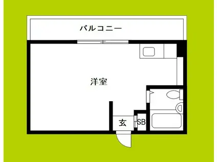 エイチツーオー第7ビル(ワンルーム/5階)の間取り写真