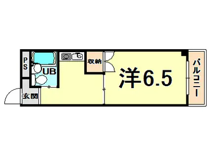 コンフォート南塚口PART1(1K/5階)の間取り写真
