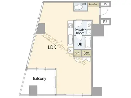 文京GARDEN THE ウエスト(1LDK/2階)の間取り写真