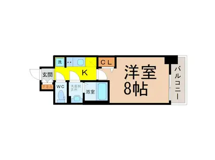 PARKBEAR大須(1K/5階)の間取り写真