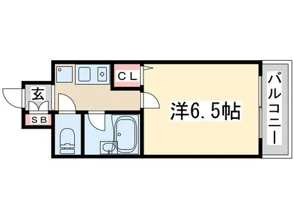 ダイアパレス新大阪宮原(1K/3階)の間取り写真