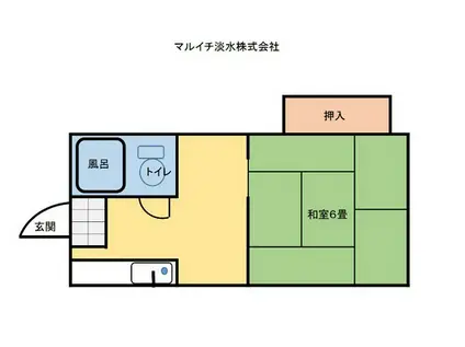 コーポモザン101(1K/1階)の間取り写真