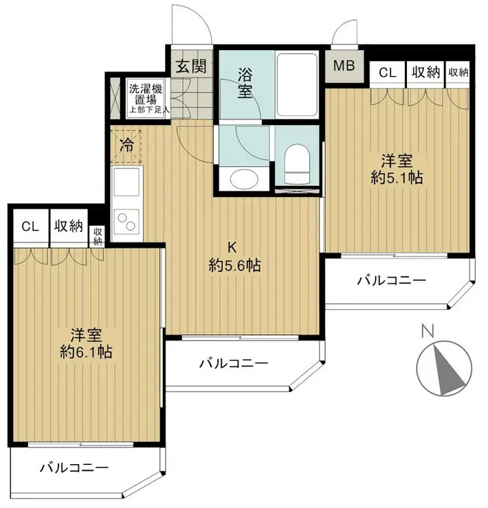 ルーブル荻窪伍番館 4階階 間取り