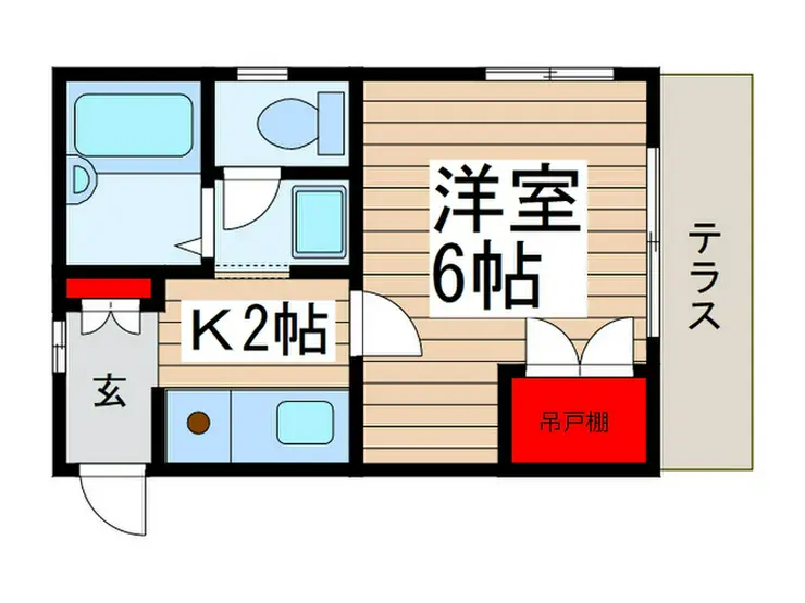 カーサHANA 2階階 間取り