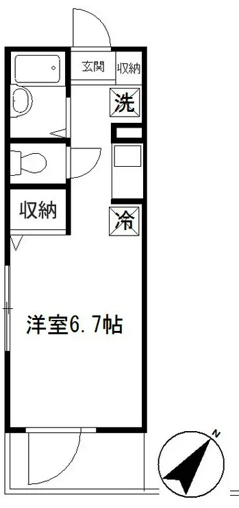 LYNX赤塚新町 1階階 間取り