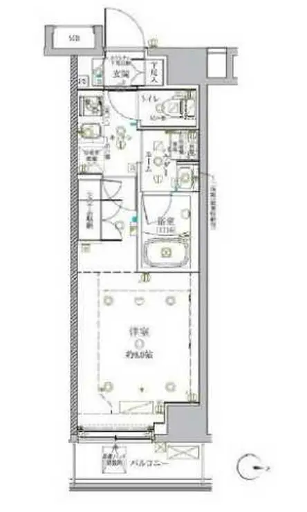 クレイシア新宿中落合 2階階 間取り