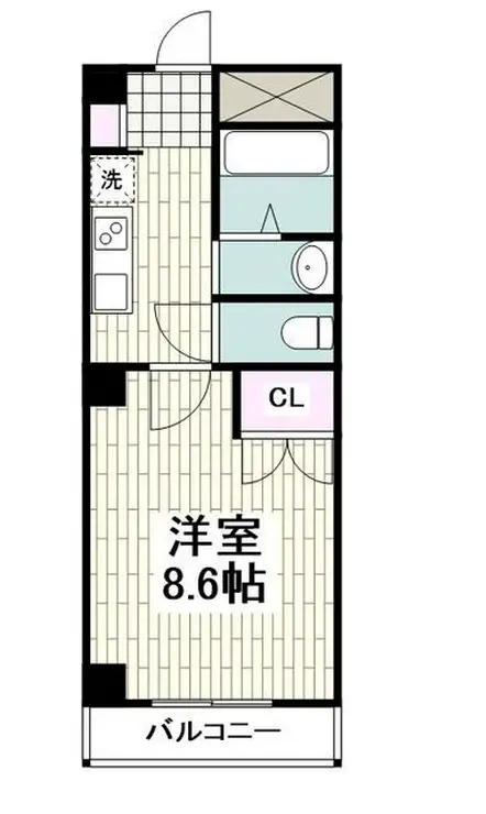 ソレイユ鵠沼 2階階 間取り