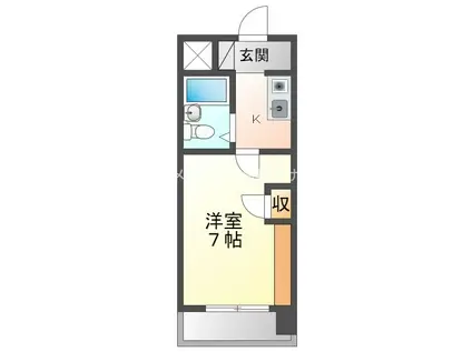 アソシエイトプラザ(1K/5階)の間取り写真