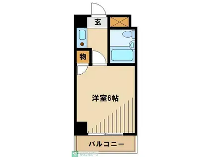 アセテック清瀬(1K/3階)の間取り写真