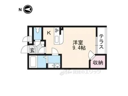 レオネクストエクレール北今市(1K/1階)の間取り写真