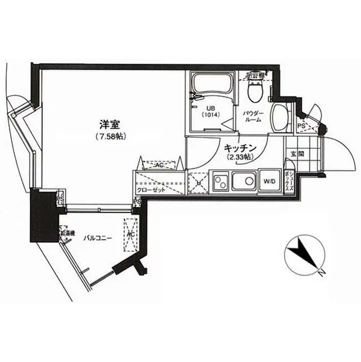 サウンドおしあげ 5階階 間取り