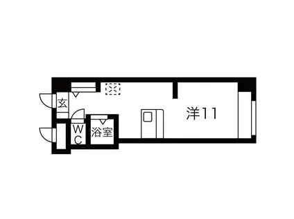 CROSS POINT(ワンルーム/6階)の間取り写真