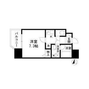 エコロジー栄レジデンス(1K/6階)の間取り写真