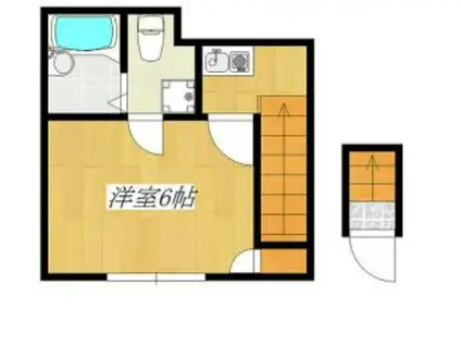 ISメゾン赤羽(1K/2階)の間取り写真