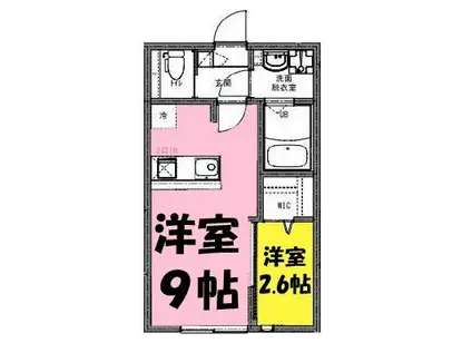 KEIAI RESIDENCE せんげん台5(1LDK/2階)の間取り写真