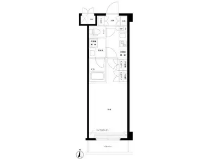 ルーブル蒲田南七(1K/2階)の間取り写真