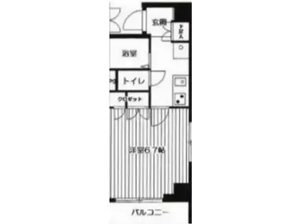 HF武蔵小山レジデンス(1K/4階)の間取り写真