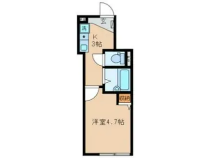 DO LA TOUR 中野(1K/1階)の間取り写真