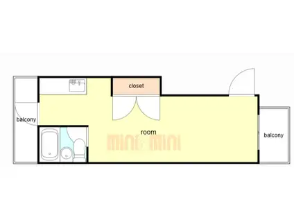 第3大田ビル(ワンルーム/2階)の間取り写真
