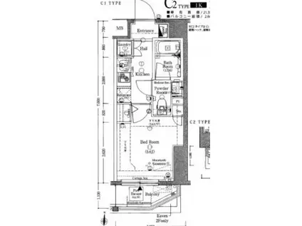 AXAS東京オリエンス(1K/3階)の間取り写真