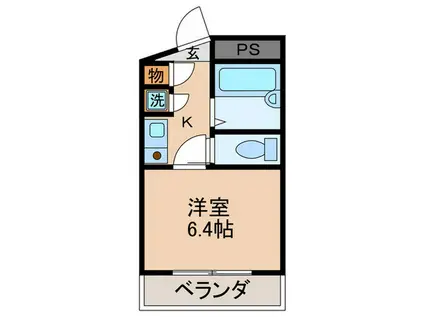 マナーハウス(1K/3階)の間取り写真