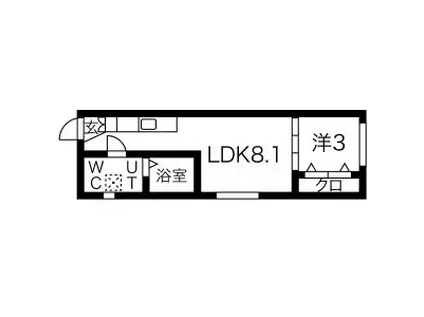 CELENEST名駅西デザイナーズ(1LDK/3階)の間取り写真