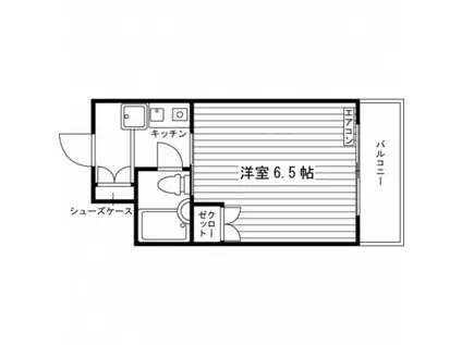 アールグレー中神(1K/1階)の間取り写真